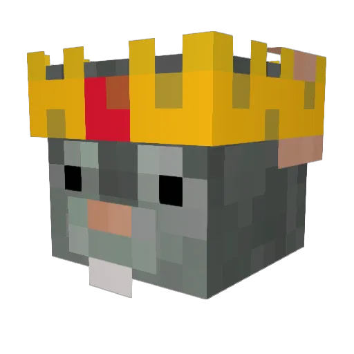 STierRat Minecraft avatar head, 3D render