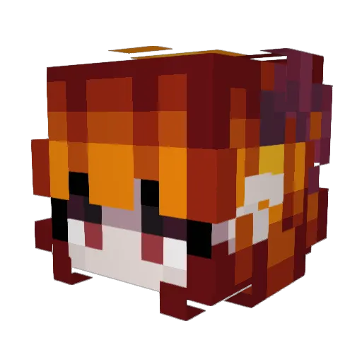 STock1ng1 Minecraft avatar head, 3D render
