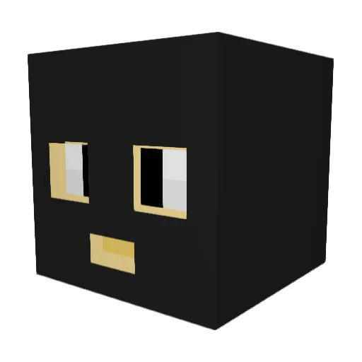 SU1534 Minecraft avatar head, 3D render