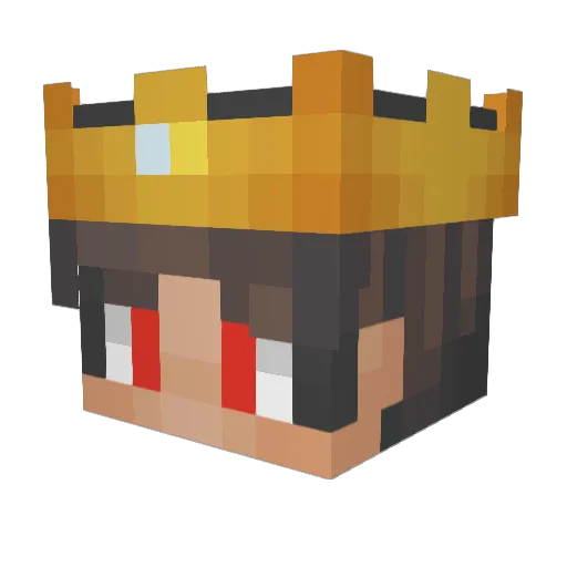 SUB2FEAR Minecraft avatar head, 3D render