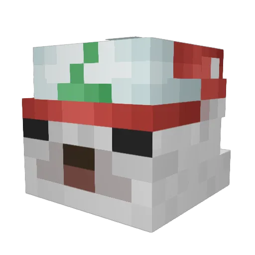 SUBBYTEKK Minecraft avatar head, 3D render