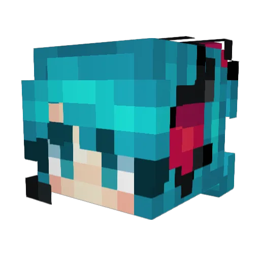 SUCKPIG Minecraft avatar head, 3D render