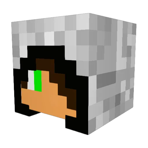 SUCKYBROTHER Minecraft avatar head, 3D render