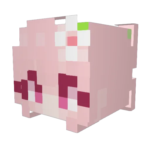 SUEEE04 Minecraft avatar head, 3D render