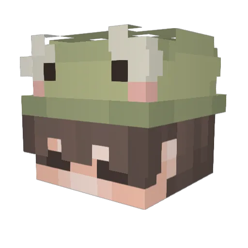 SUGARtorch Minecraft avatar head, 3D render