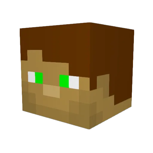 SUITUP36 Minecraft avatar head, 3D render