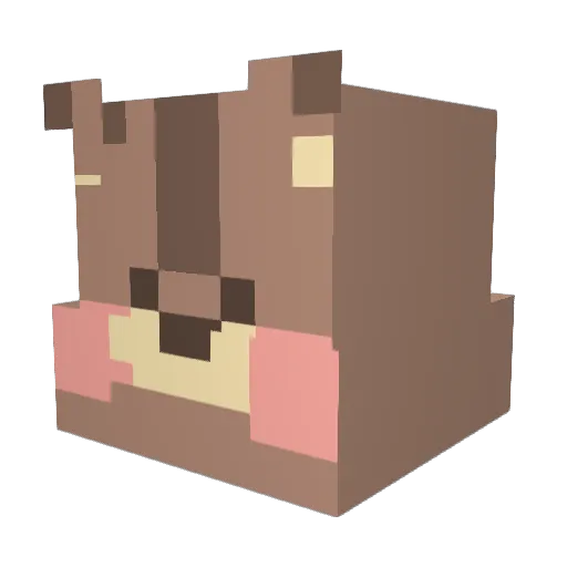 SUJI__ Minecraft avatar head, 3D render
