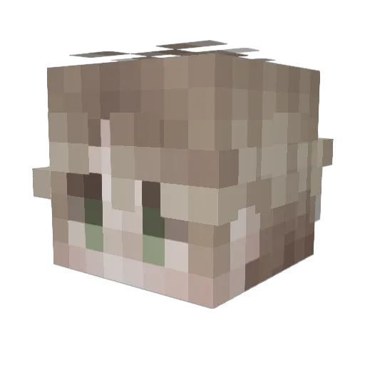 SUKEX Minecraft avatar head, 3D render