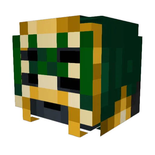 SULLY_28 Minecraft avatar head, 3D render