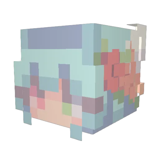 SUMA232 Minecraft avatar head, 3D render