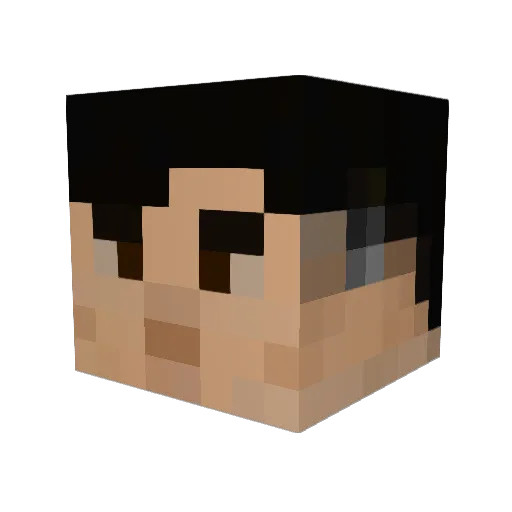 SUMASTEK Minecraft avatar head, 3D render
