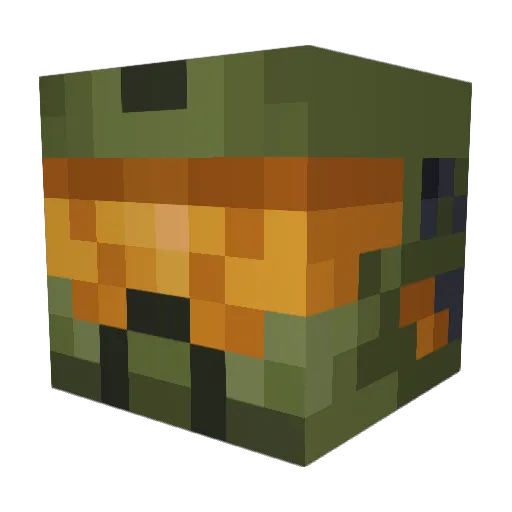 SUN34T3R Minecraft avatar head, 3D render