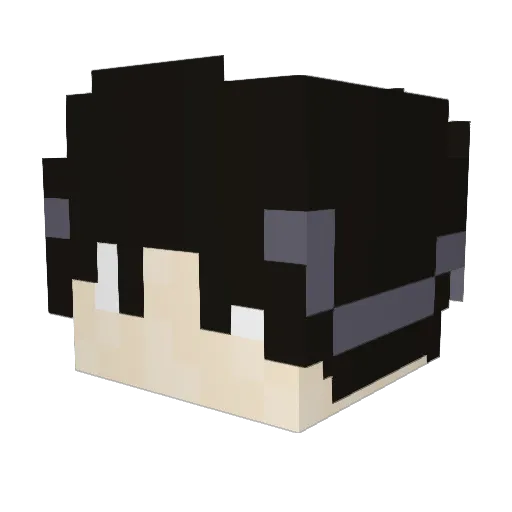 SUN5941 Minecraft avatar head, 3D render