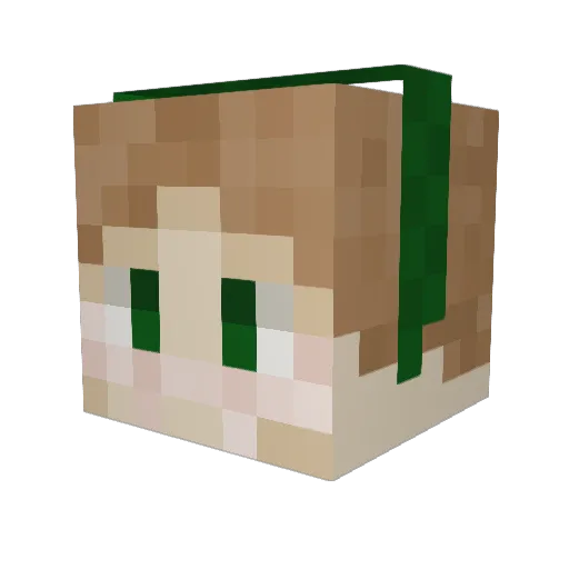 SUNBEARRRRRR Minecraft avatar head, 3D render
