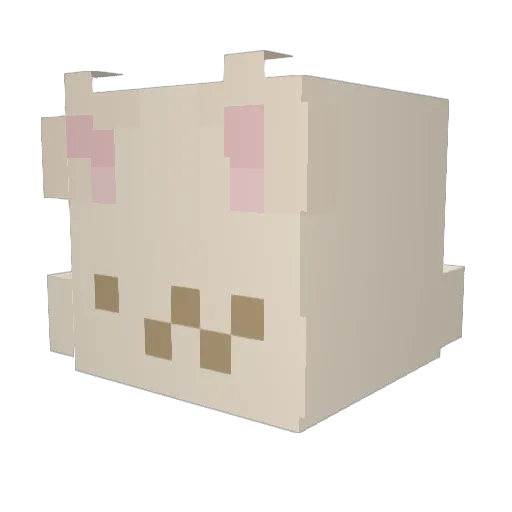 SUNFULL Minecraft avatar head, 3D render