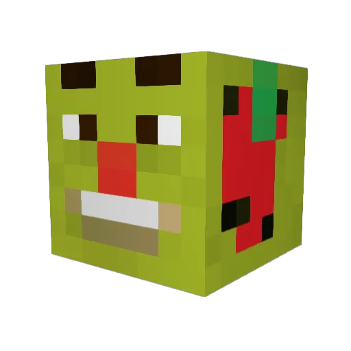 SUNG__JINW00 Minecraft avatar head, 3D render