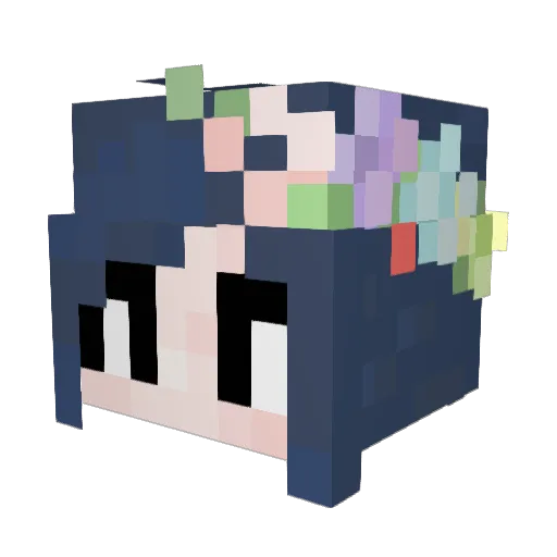 SUNMOOOO Minecraft avatar head, 3D render