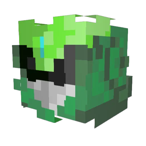 SUNNY_S2 Minecraft avatar head, 3D render