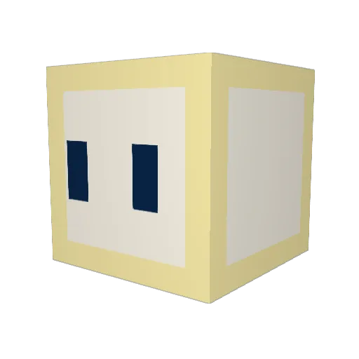 SUNNY__DAY Minecraft avatar head, 3D render