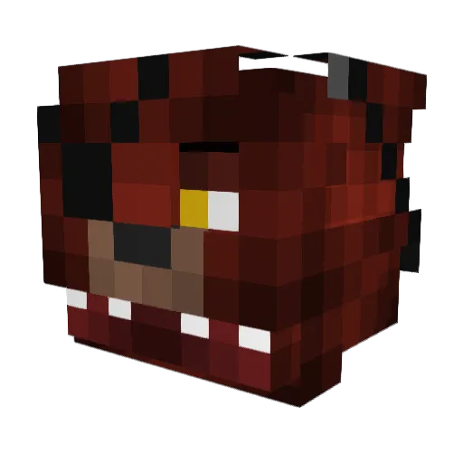 SUNOGOD Minecraft avatar head, 3D render