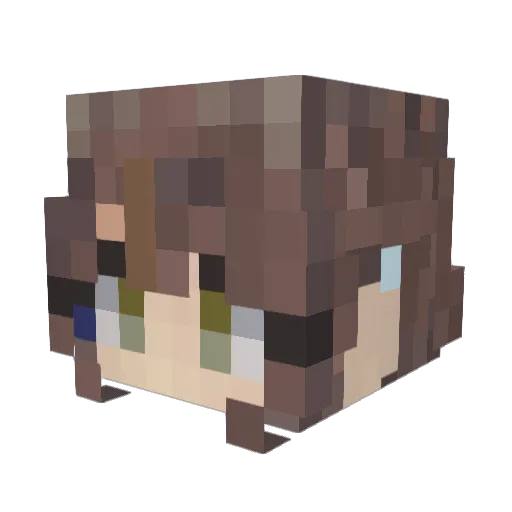 SUNSESTART Minecraft avatar head, 3D render