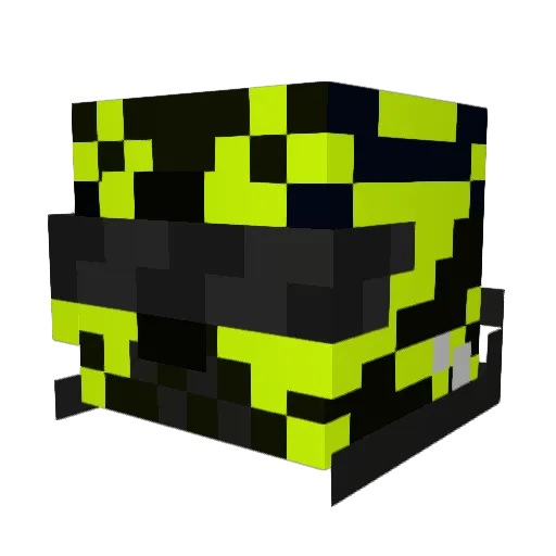 SUPERCARZMAN Minecraft avatar head, 3D render