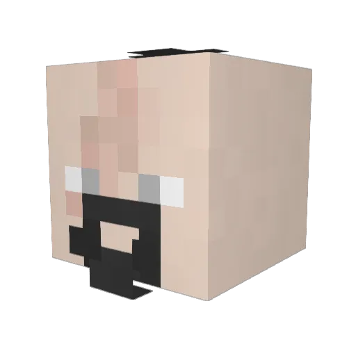 SUPERGOAT83 Minecraft avatar head, 3D render