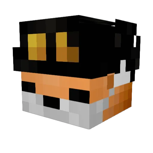 SUPERGREMLIN_ Minecraft avatar head, 3D render