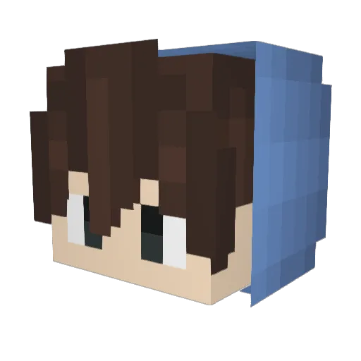 SUPERKRESH Minecraft avatar head, 3D render