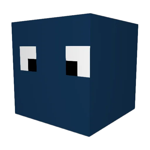 SUPERLITSAM Minecraft avatar head, 3D render
