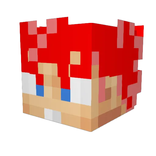 SUPERSebasb Minecraft avatar head, 3D render