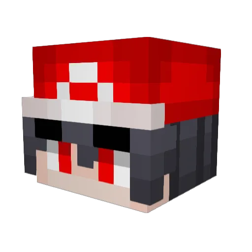 SUPERZIZIMAN Minecraft avatar head, 3D render
