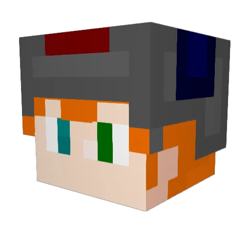 SUPOIN Minecraft avatar head, 3D render