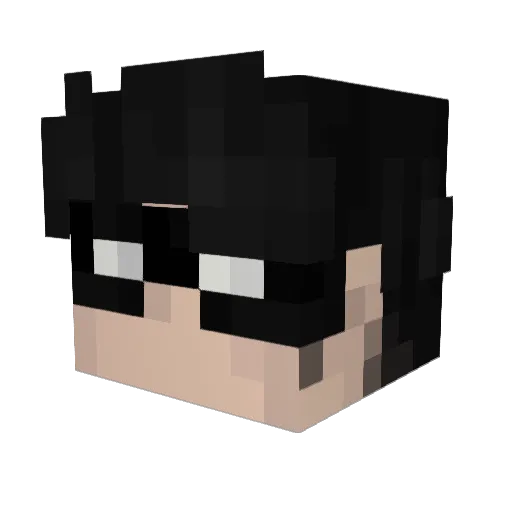 SUPR1ME_jutx Minecraft avatar head, 3D render