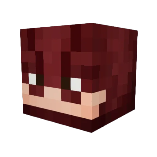 SUPR3MEx Minecraft avatar head, 3D render