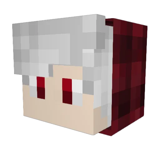 SUPiNE16 Minecraft avatar head, 3D render