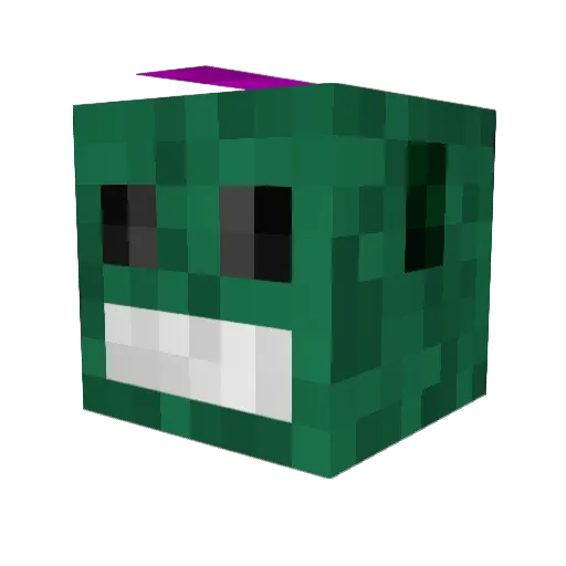 SUSBYmlg Minecraft avatar head, 3D render