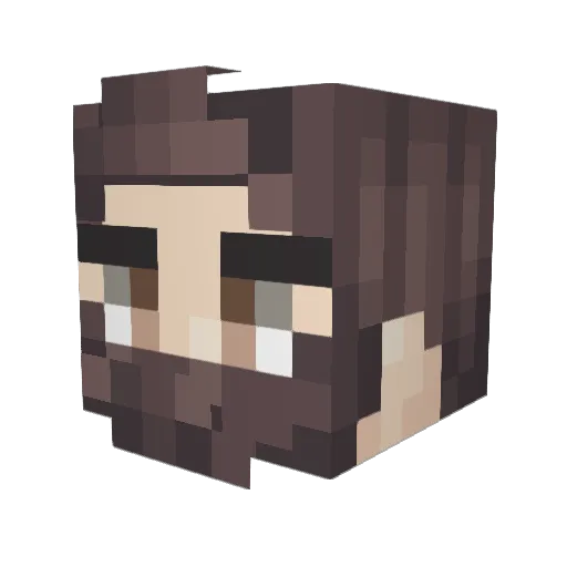 SUSHIRICEEATER Minecraft avatar head, 3D render