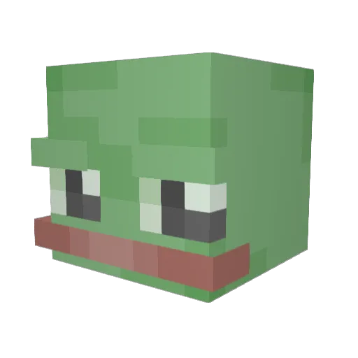 SUSSSSSSSSSSZ Minecraft avatar head, 3D render