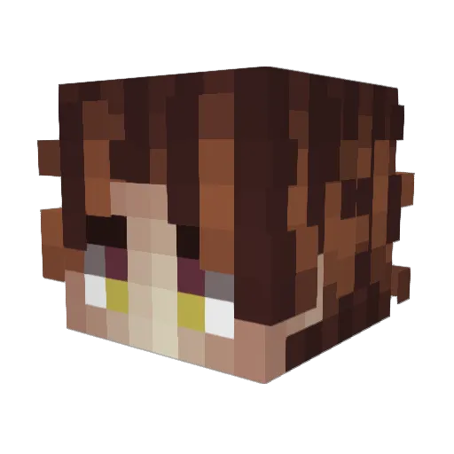 SUS_2 Minecraft avatar head, 3D render