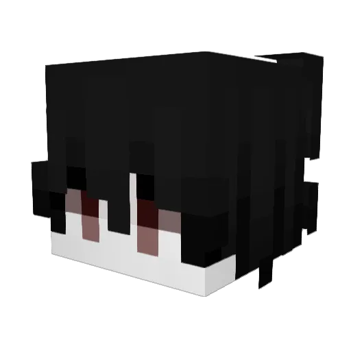 SUYU198 Minecraft avatar head, 3D render
