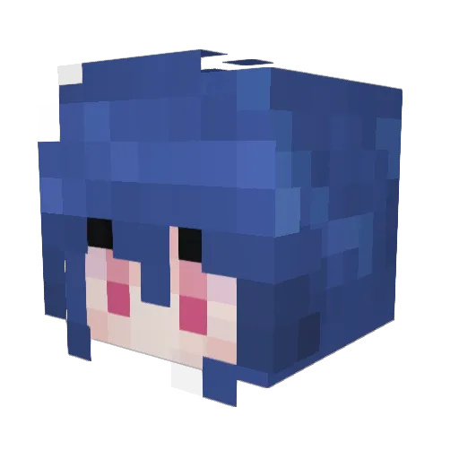 SU_MMAMA Minecraft avatar head, 3D render