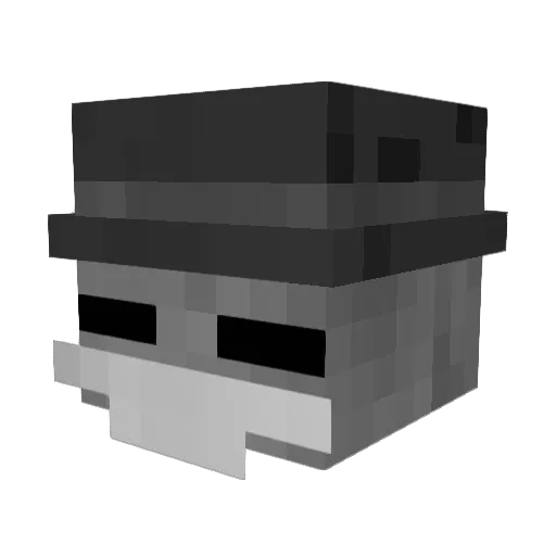 SU_ZER0 Minecraft avatar head, 3D render