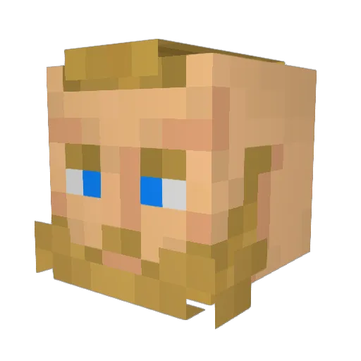 SV3RRIR Minecraft avatar head, 3D render