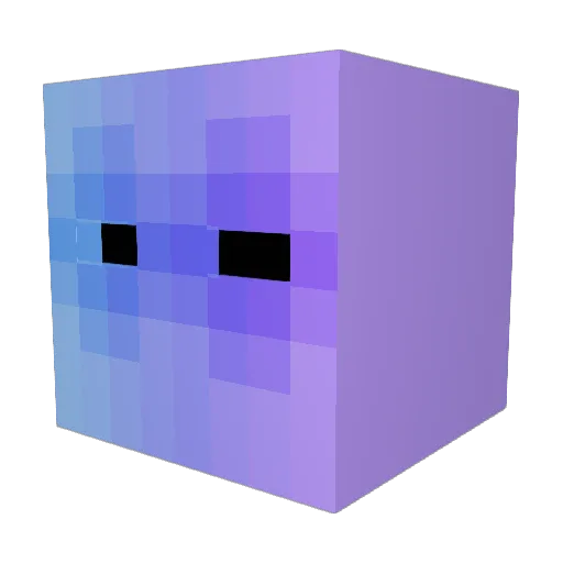 SVD69 Minecraft avatar head, 3D render