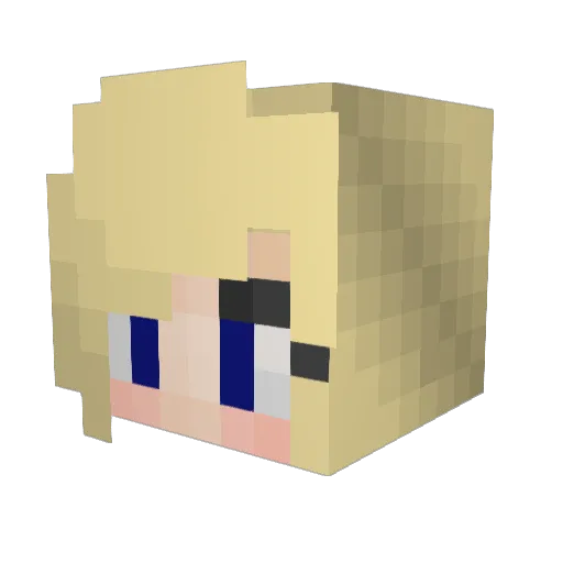SVDNova Minecraft avatar head, 3D render