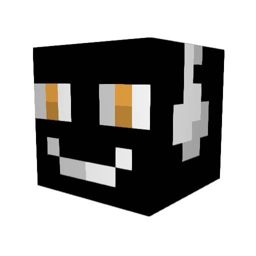 SVNGIO Minecraft avatar head, 3D render