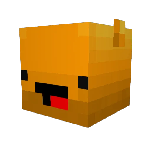 SVR1997 Minecraft avatar head, 3D render