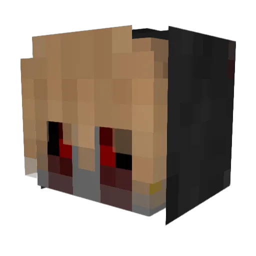 SVRKSJ Minecraft avatar head, 3D render