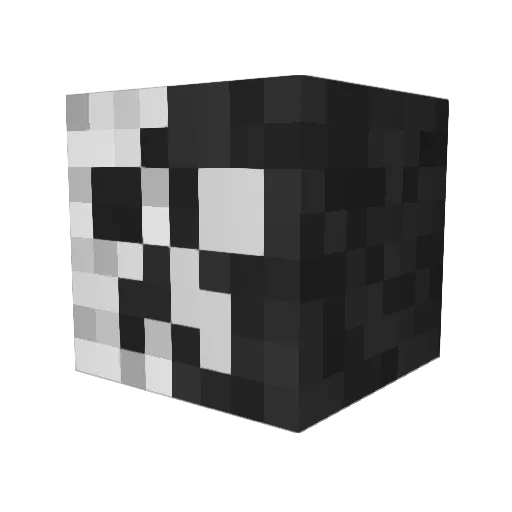 SVT_AJ Minecraft avatar head, 3D render
